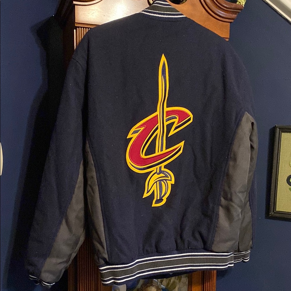Navy Blue Varsity Jacket - Picture 3 of 6